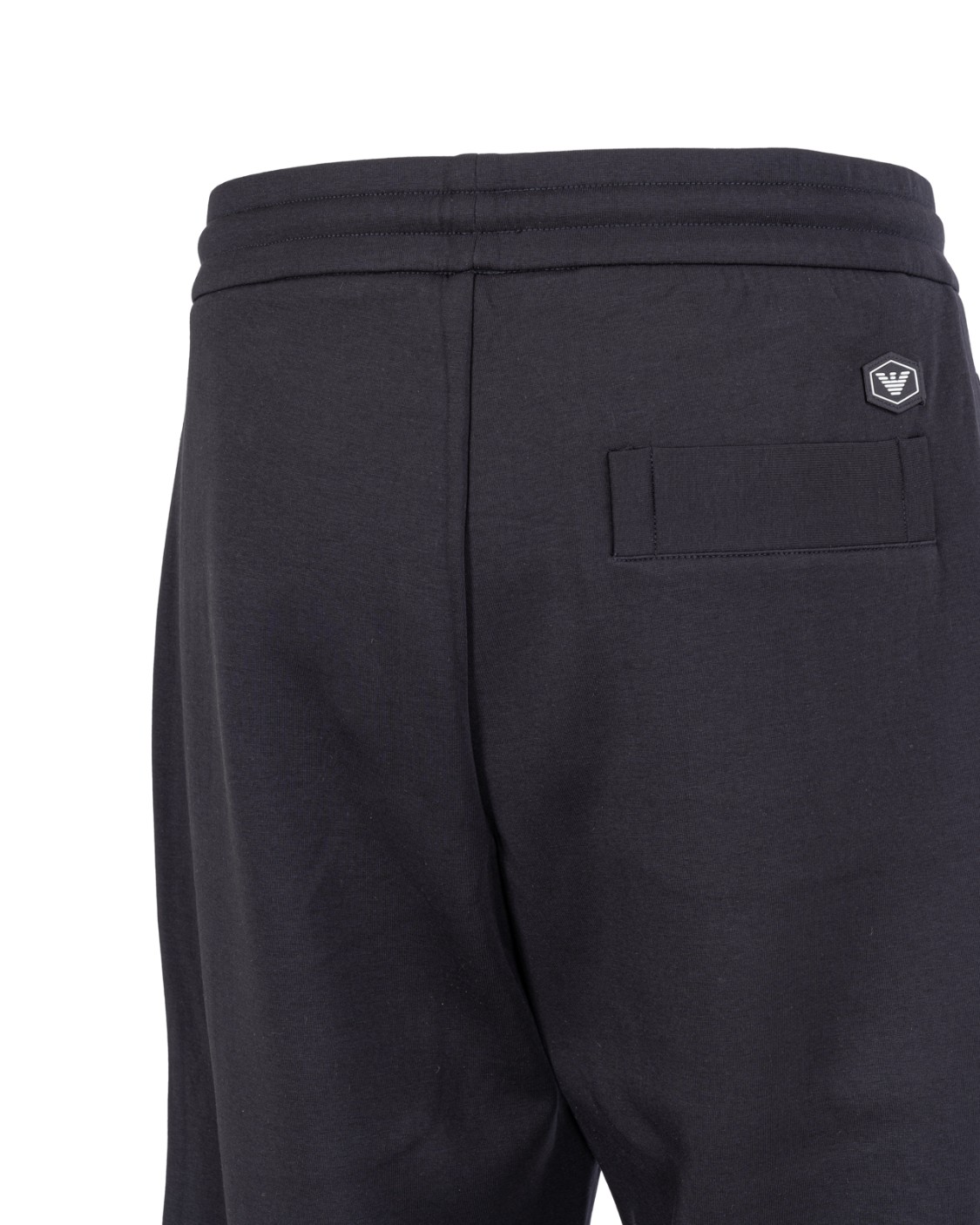 shop EMPORIO ARMANI  Pantalone: Emporio Armani pantaloni jogger in double jersey.
Jersey.
Brand logo.
Coulisse.
Vita alta.
Tre tasche.
Patch logo sul retro.
Composizione: 76% cotone 18% poliestere 6% elastan.
Made in Cambodia.. 8N1P92 1JHSZ-0920 number 132386